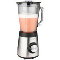 MICHELINO Stabmixer 74251 stahlfarbig schwarz klar Edelstahl Kunststoff Glas B/H/T: ca. 21x37x17 cm Standmixer 74251 - klar/schwarz (21,00/37,00/17,00cm) - MICHELINO