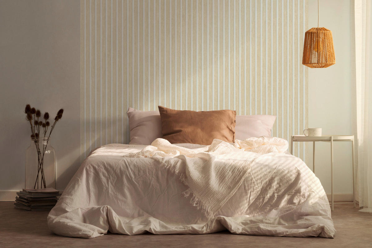 A.S.Creation Vliestapete beige weiß B/H/D: ca. 53x1005x8,5 cm Vliestapete - beige/weiß (8,50/1005,00cm) - A.S.Creation