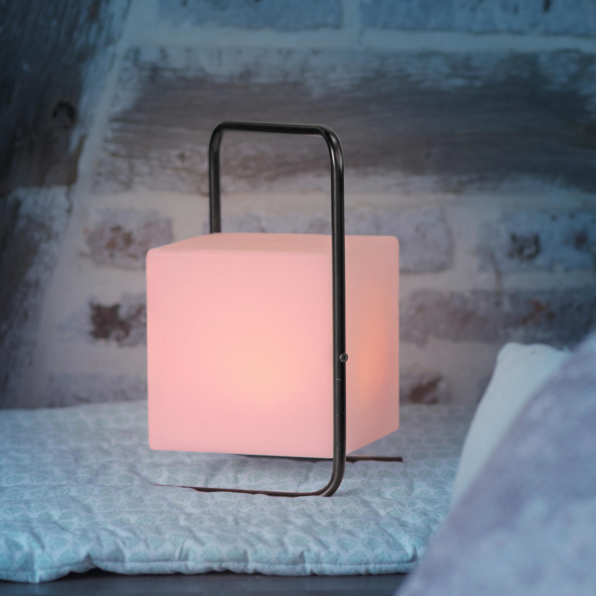 Just Light Mobile LED-Tischleuchte  PN19970-18 KENO - weiß/schwarz (18,00/18,00/29,00cm) - Just Light