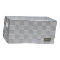 POCOline Aufbewahrungskorb weiß Nylon B/H/L: ca. 16x21x31 cm Korb_Nina_M weiß - weiß (31,00/16,00/21,00cm) - POCOline