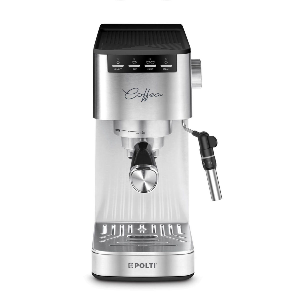 Polti Polti Espresso- und Cappuccinomaschine P10S silber Stahl B/H/T: ca. 13x30,5x30,5 cm COFFEA - silber (13,00/30,50/30,50cm) - Polti