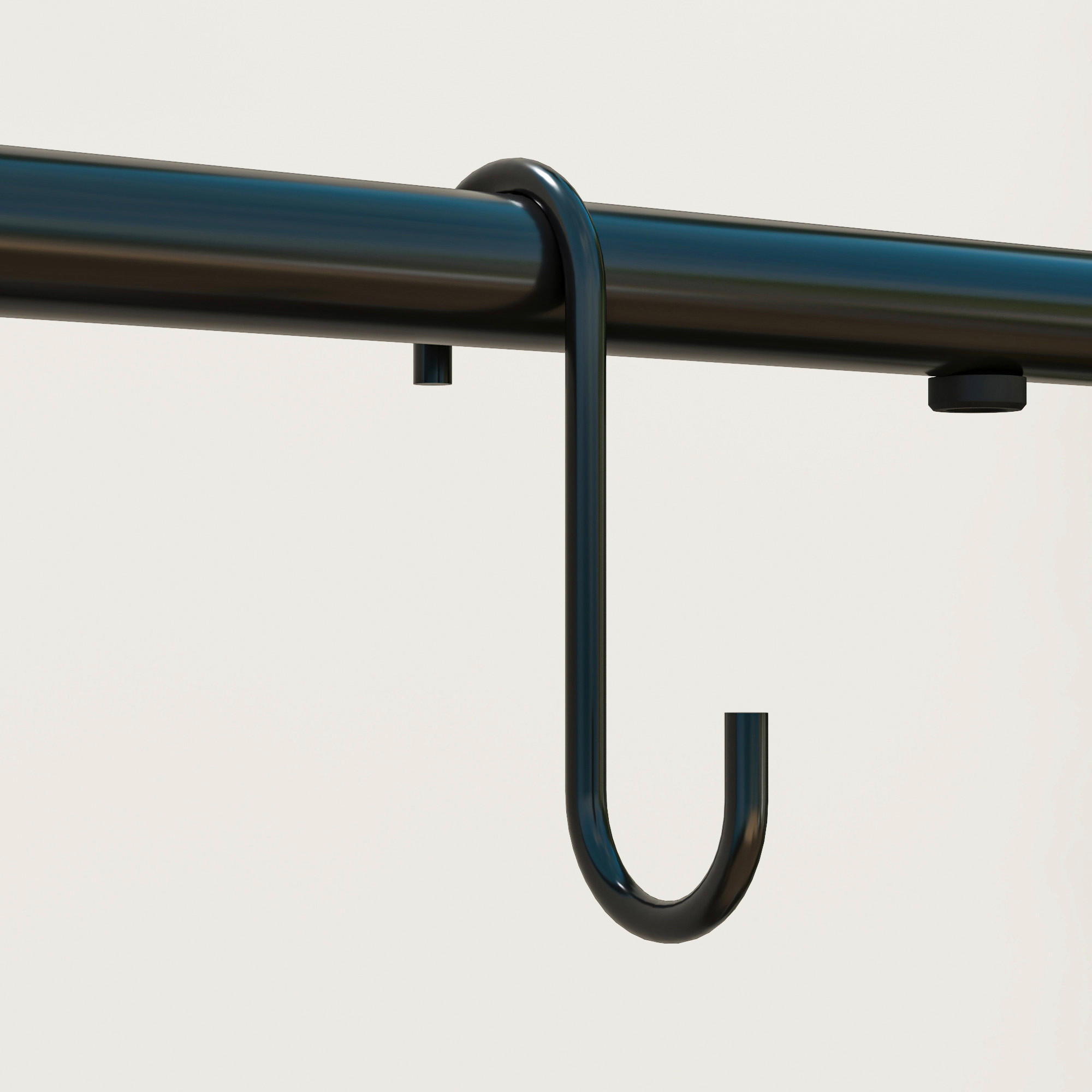 Thumbnail - Outsunny Pflanzenständer schwarz Metall B/H/L: ca. 25x137x75 cm