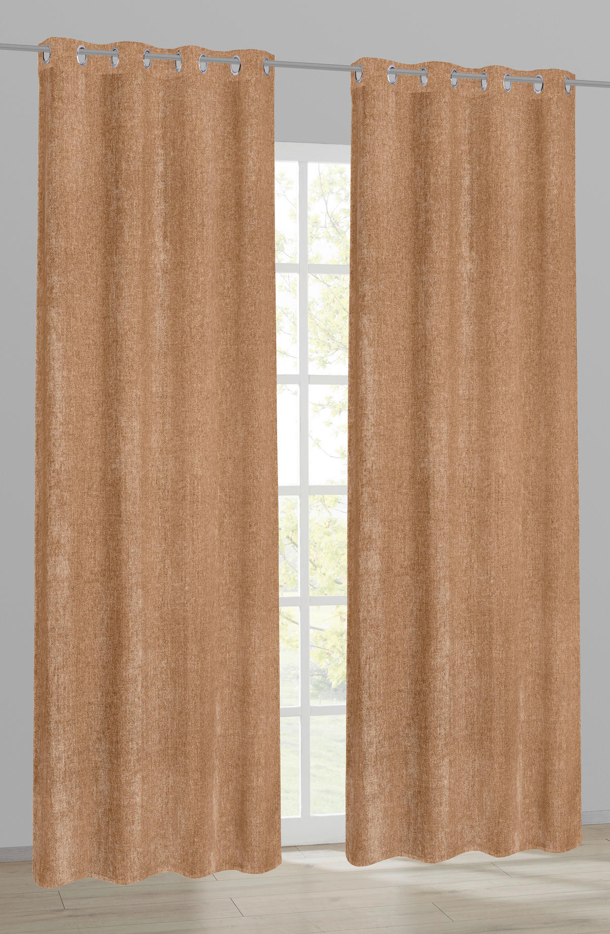 Ösenvorhang Kristina biscuit B/L: ca. 135x245 cm Kristina - biscuit (135,00/245,00cm)