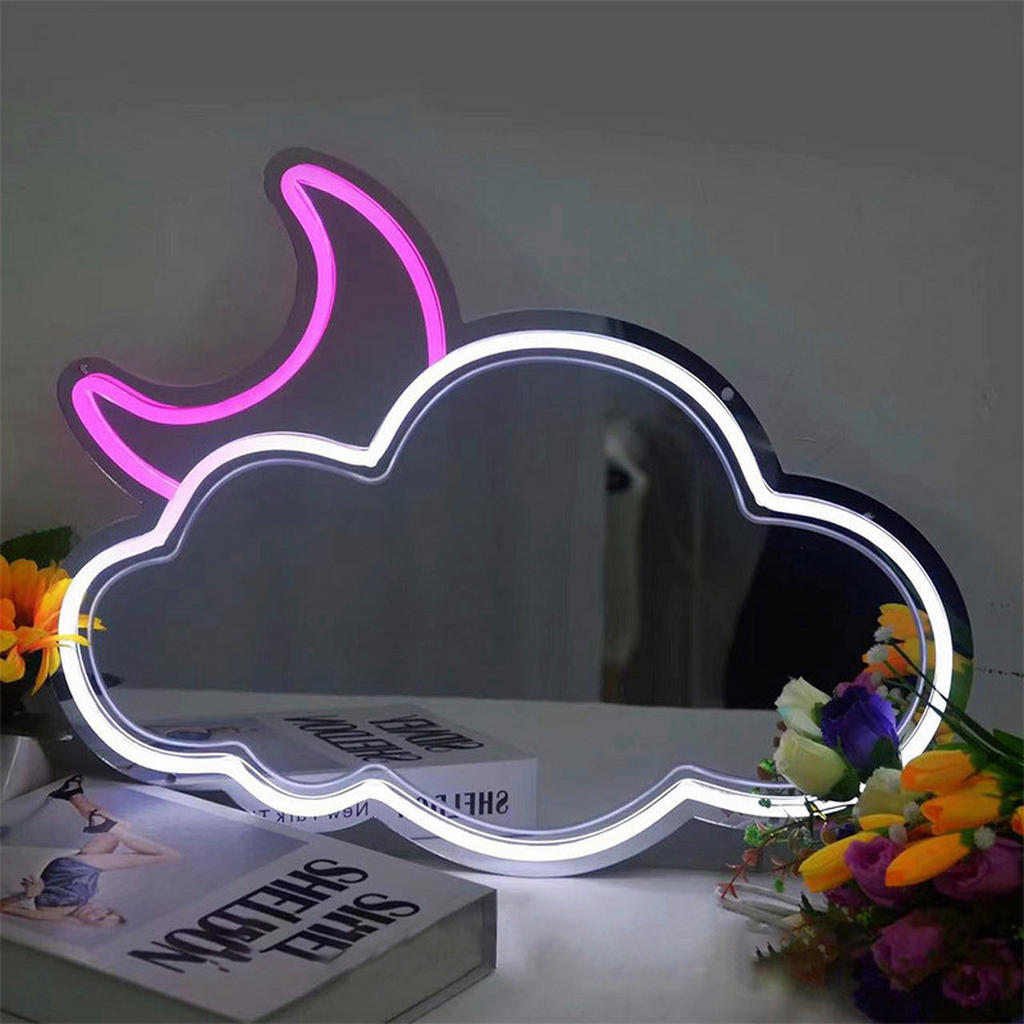 Thumbnail - POCOline LED-Neonleuchte Cloud B/H/L: ca. 33x1,6x43 cm