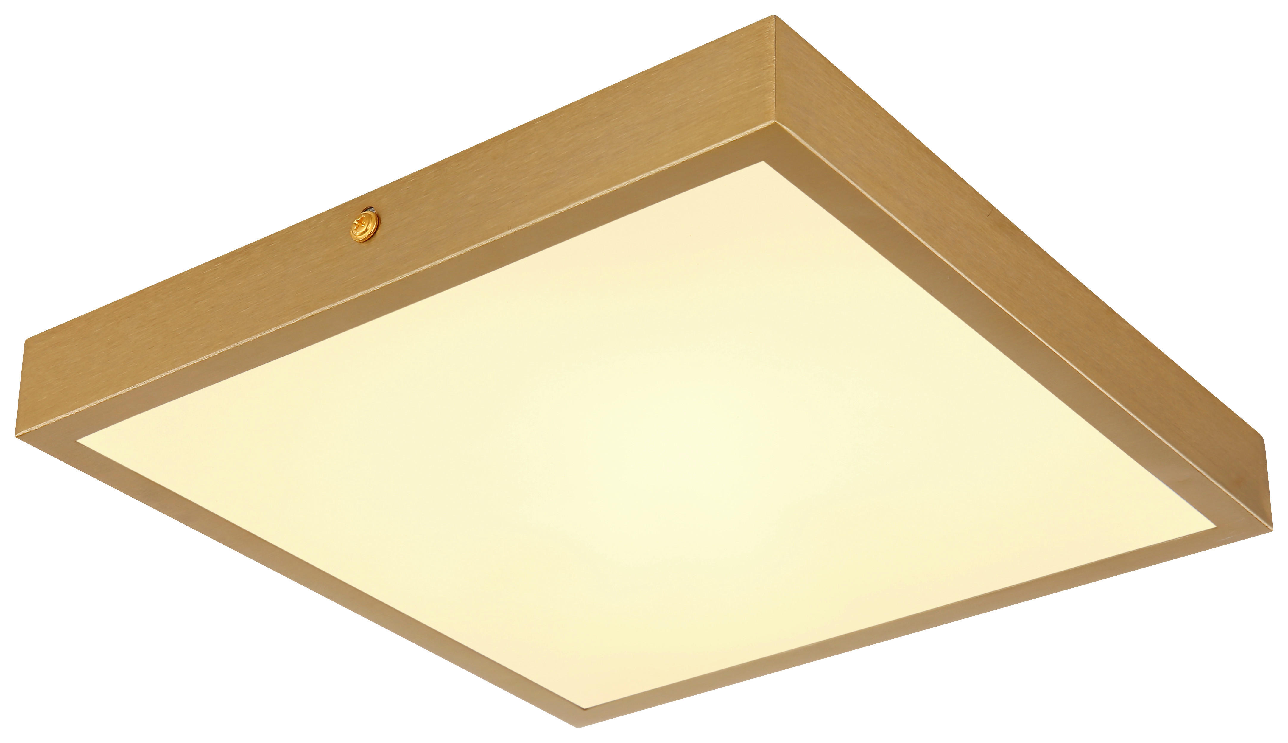 Deckenleuchte Tibey 12382-15 messing Metall B/H/L: ca. 25x3x25 cm LED-Deckenleuchte_Tibey - messing (25,00/25,00/3,00cm)