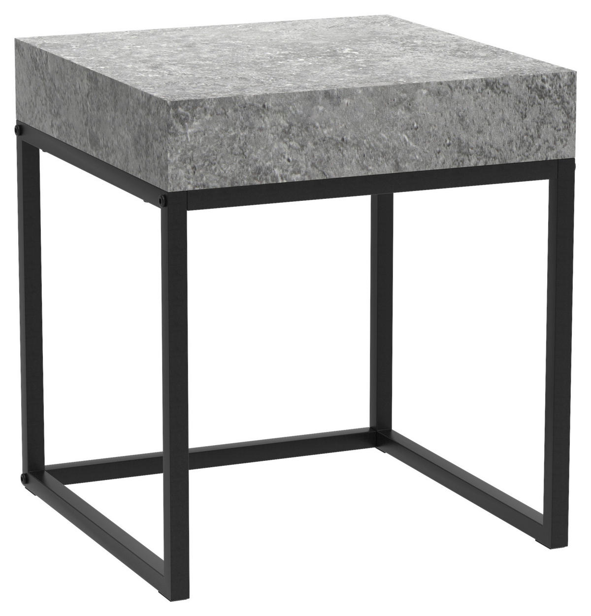 Beistelltisch Vida Beton MDF Vida - Beton/schwarz