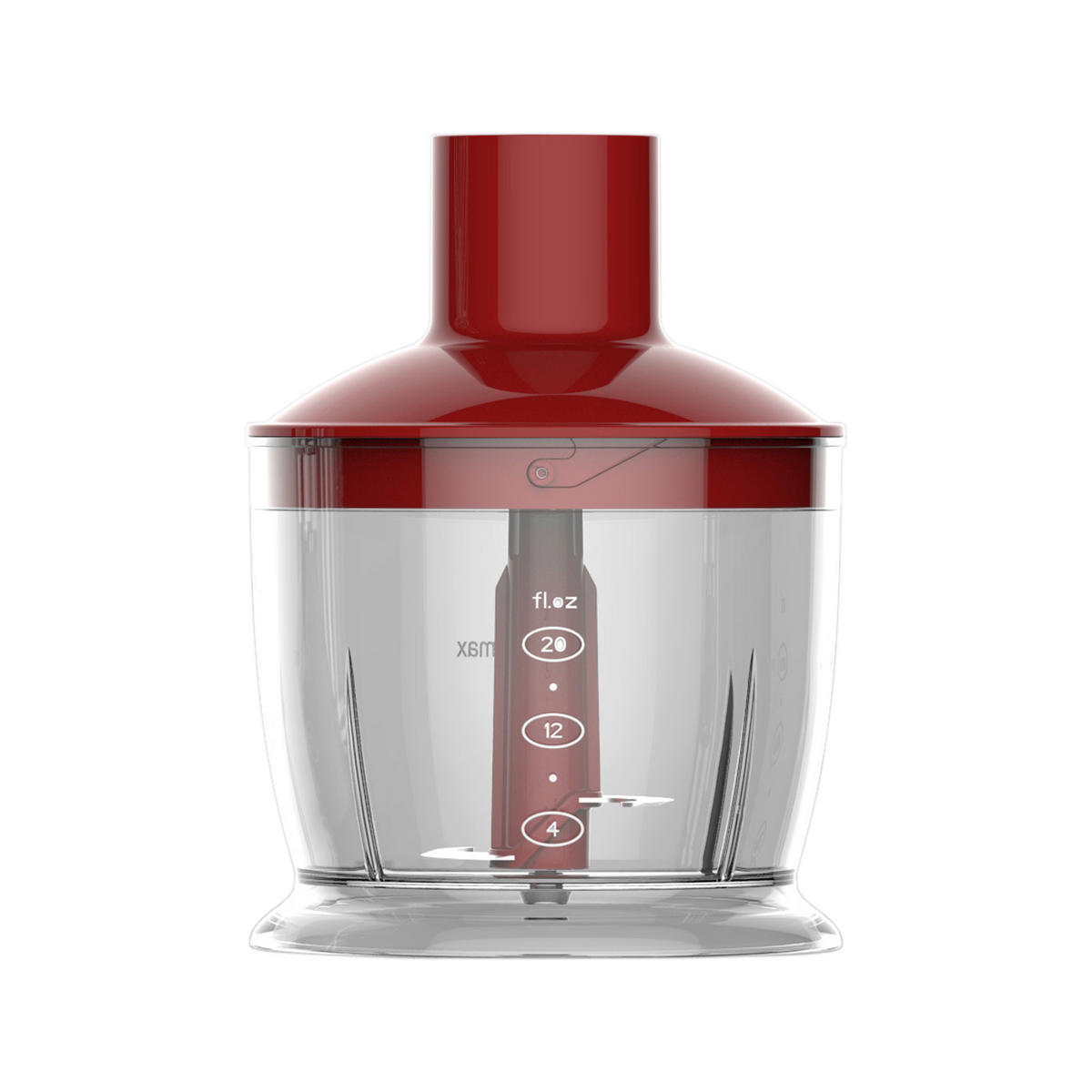BERGNER Stabmixer-Set rot braun Edelstahl B/H/L: ca. 14,2x23x24,2 cm MAROON - braun/rot (24,20/14,20/23,00cm) - BERGNER