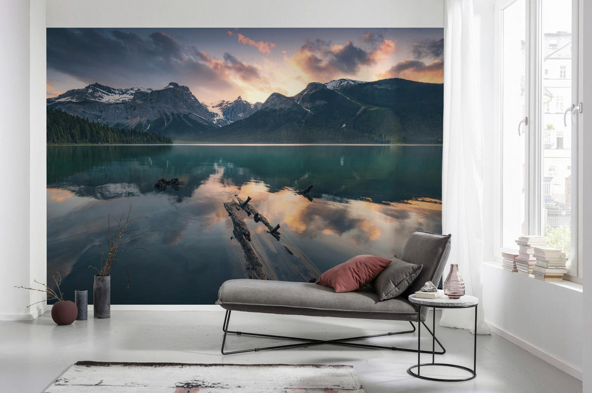 Komar Fototapete Burning Emerald B/L: ca. 450x280 cm Burning Emerald - (450,00/280,00cm) - Komar