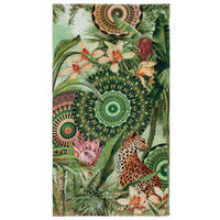 Strandtuch Abhita grün Baumwolle B/L: ca. 100x180 cm Abhita - grün (100,00/180,00cm) - HIP