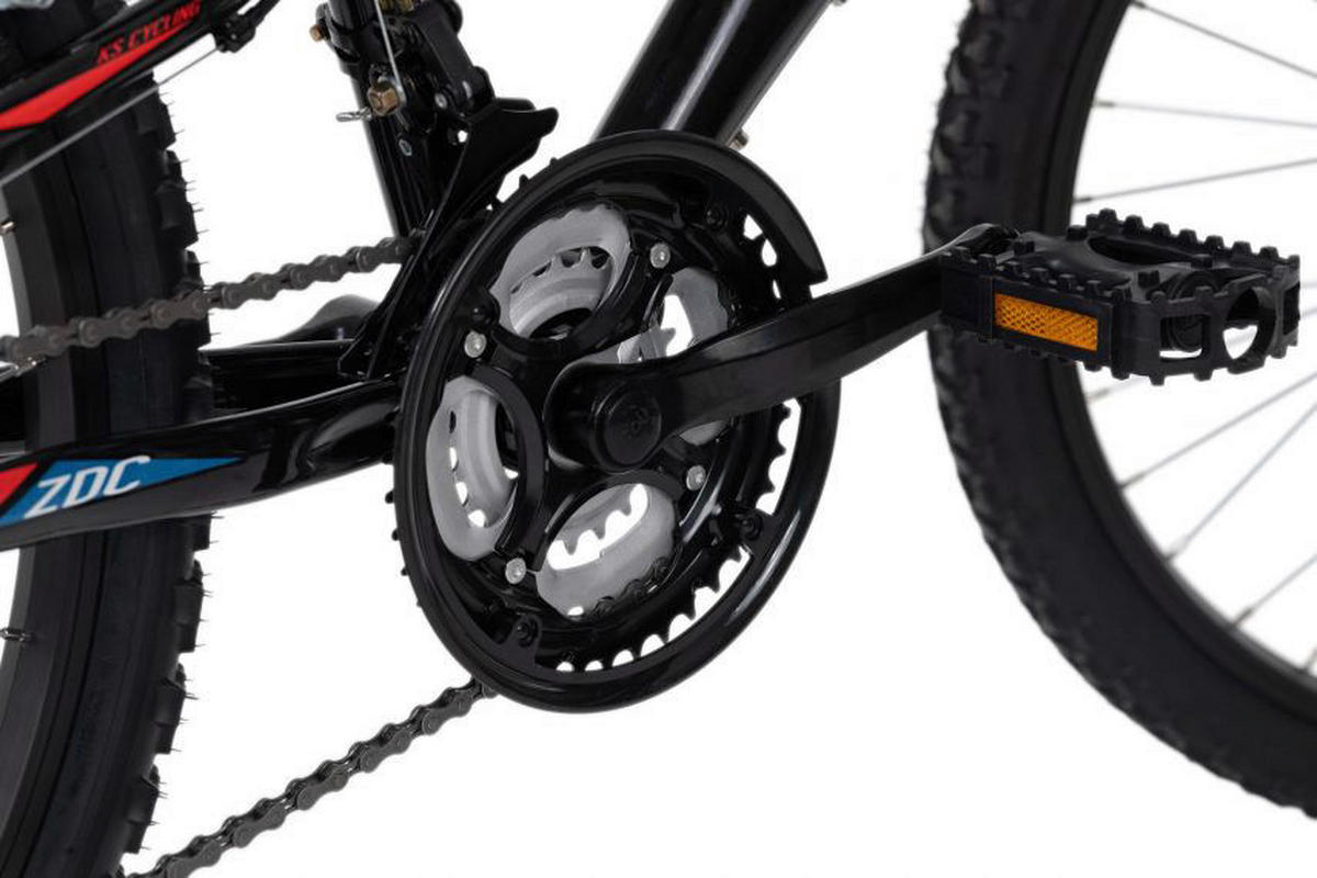 KS-Cycling Kinder-Mountainbike Zodiac Zodiac 24 Zoll Rahmenhöhe 38 cm 18 Gänge weiß weiß ca. 24 Zoll Zodiac - weiß/grün - KS-Cycling