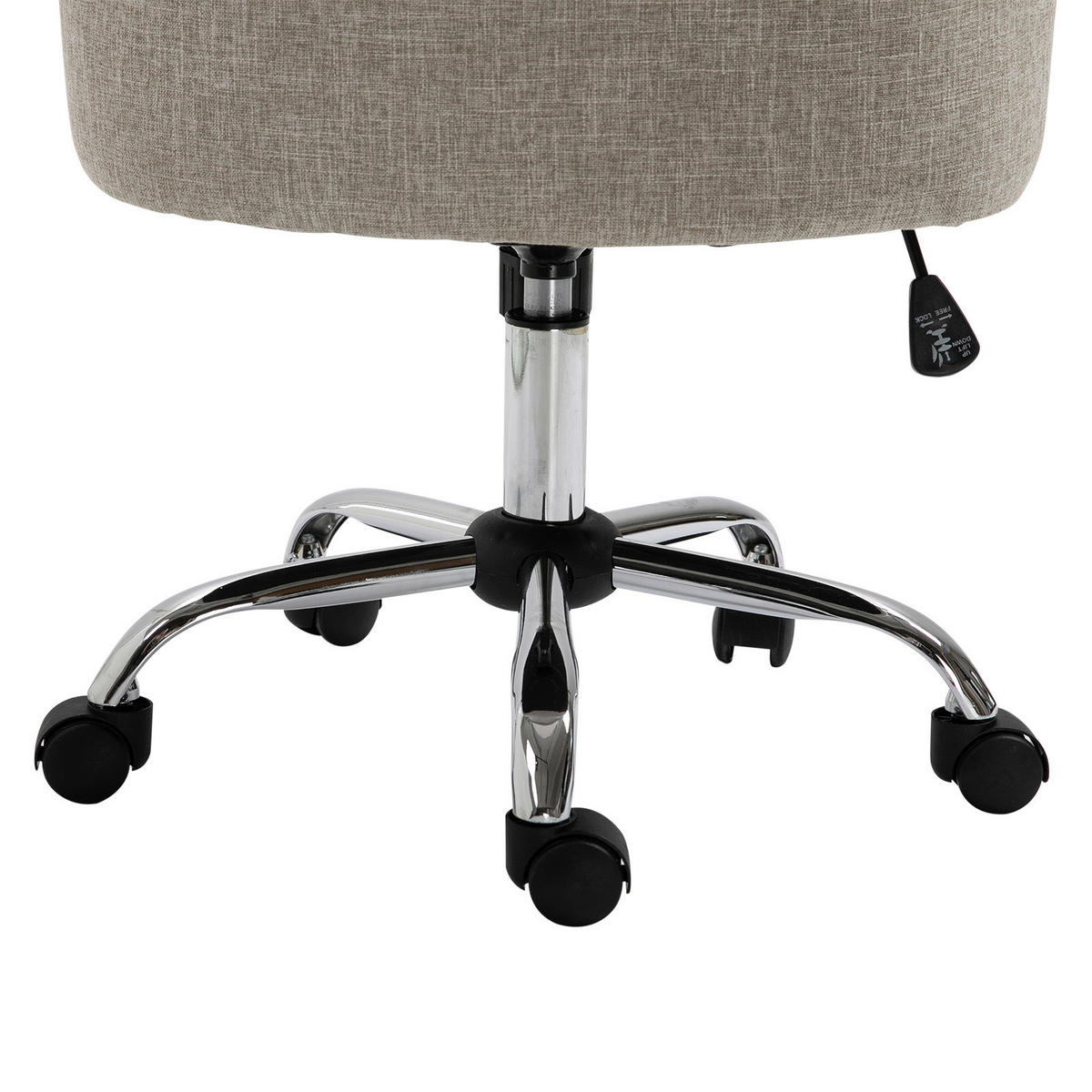 Drehstuhl 836-117 grau 836-117 - grau (54,00/84,00/65,50cm) - HOMCOM