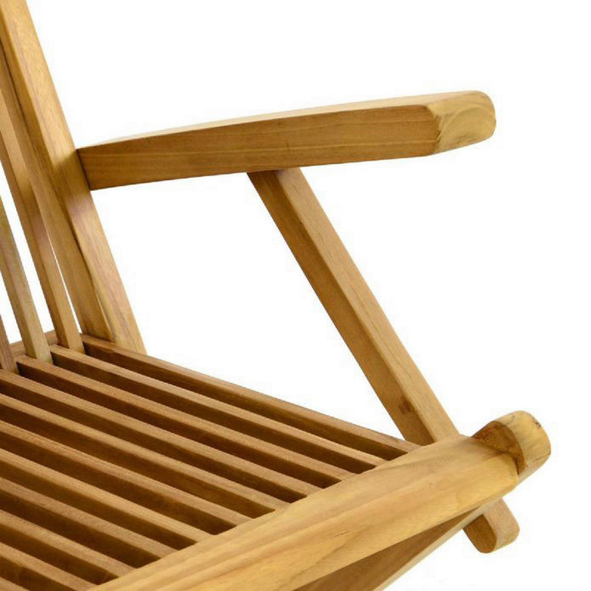 VCM Gartenstuhl 2er Set braun Teakholz B/H/T: ca. 57x89x62 cm 2er Set - braun (57,00/89,00/62,00cm) - VCM