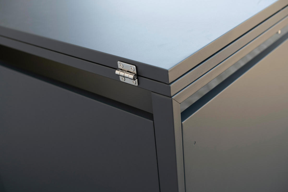 Westmann Mülltonnenbox5-fach Kubus 5-fach Kubus - anthrazit (332,00/116,00/80,00cm) - Westmann
