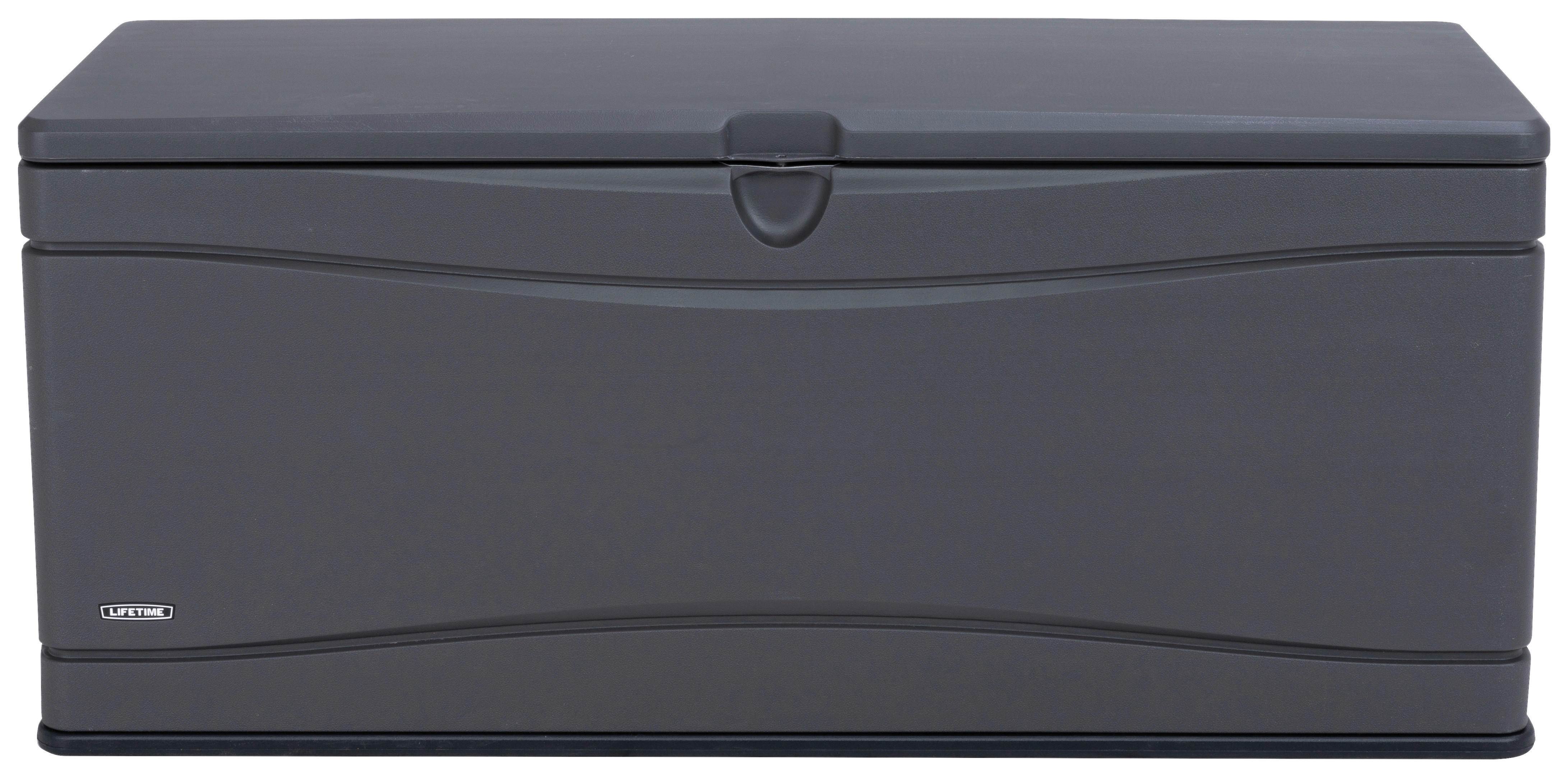 Lifetime Kissenbox XXL 495L grau Kunststoff B/H/T: ca. 153x66x61 cm XXL 495L - grau (153,00/66,00/61,00cm) - Lifetime