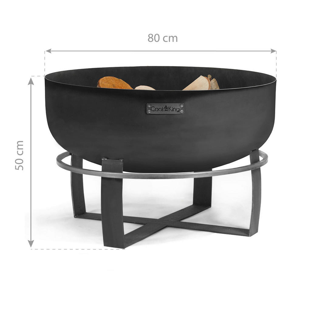 CookKing Feuerschale XXL Viking schwarz ... CookKing Feuerschale XXL Viking schwarz ...