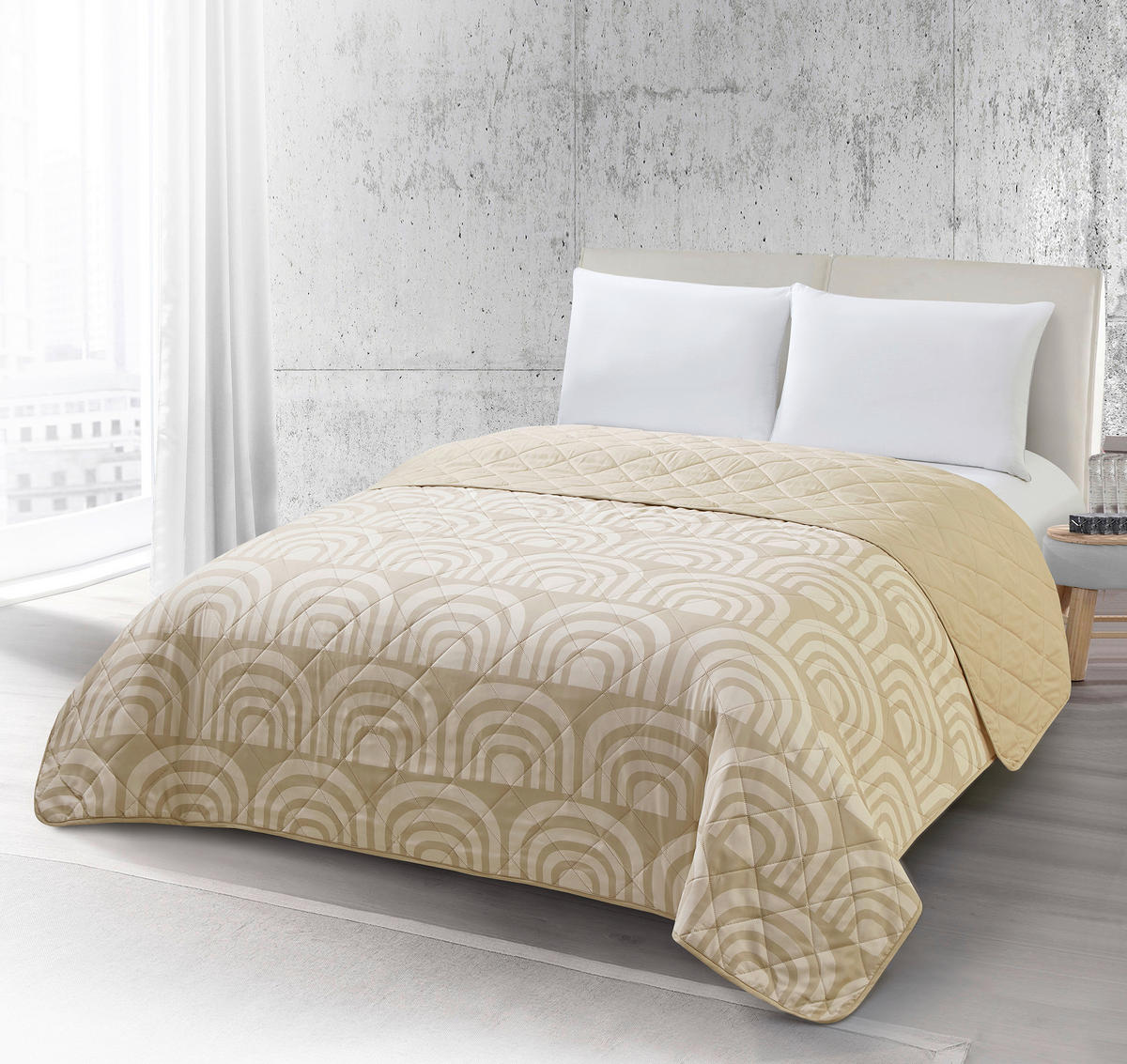 Tagesdecke Tagesdecke_Rainbow 220x240cm - beige/natur (220,00/240,00cm)