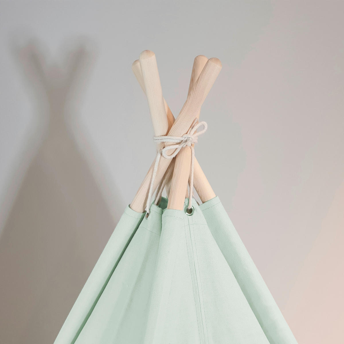 Sunny Kinder Tipi-Zelt Alba B/H/L: ca. 120x160x120 cm Alba - hellgrün (120,00/120,00/160,00cm) - Sunny
