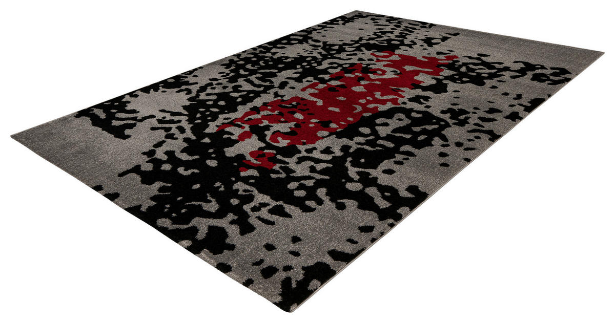 360Living Teppich Naila rot B/L: ca. 200x290 cm Naila - rot/schwarz (200,00/290,00cm) - 360Living