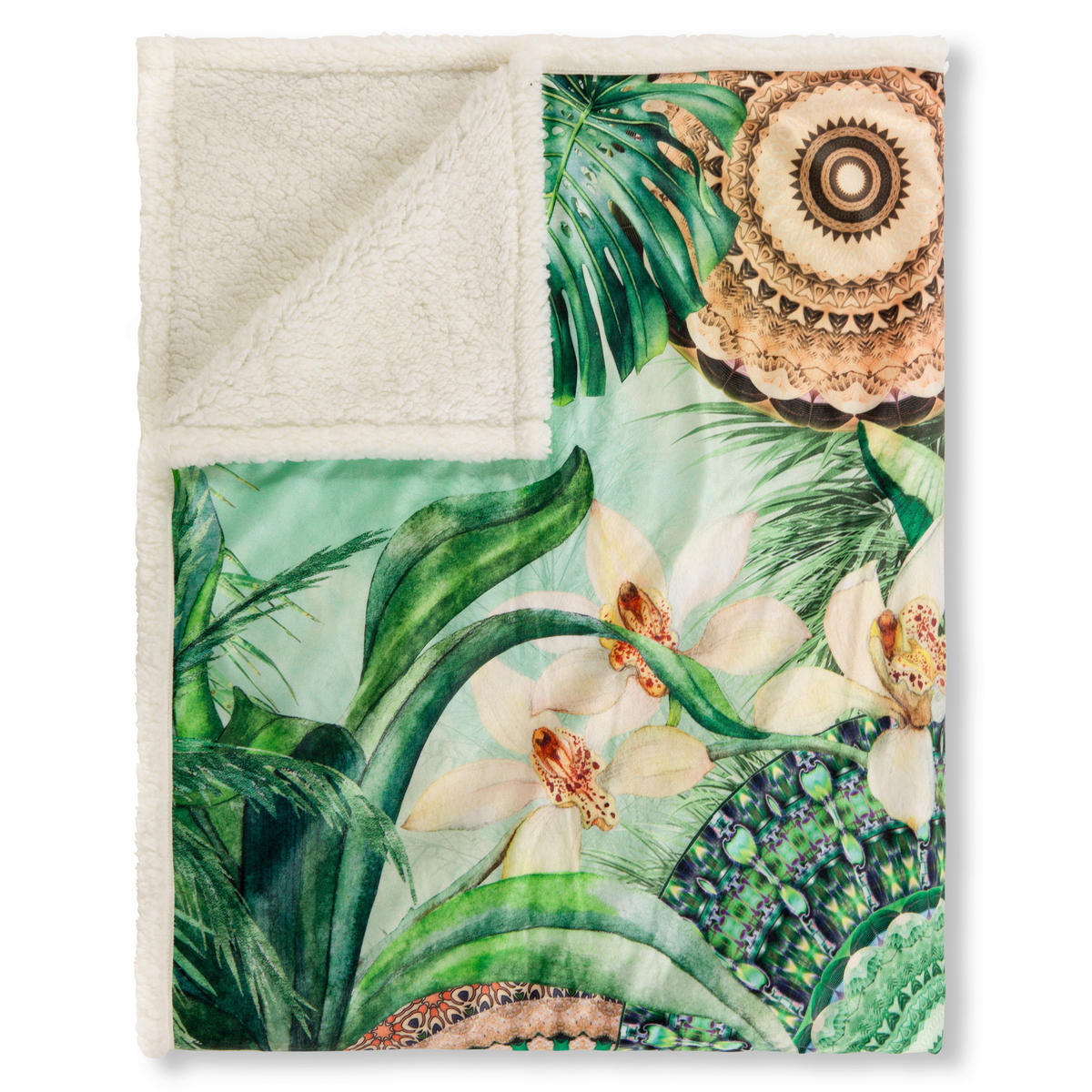 Wohndecke Abhita grün Polyester B/L: ca. 130x160 cm Abhita - grün (130,00/160,00cm) - HIP