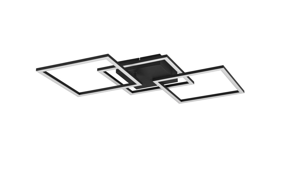 Reality LED-Deckenleuchte R62823135 Trail schwarz Metall B/H/T: ca. 74x7x35 cm 1 Brennstellen Trail - schwarz (74,00/7,00/35,00cm) - Reality