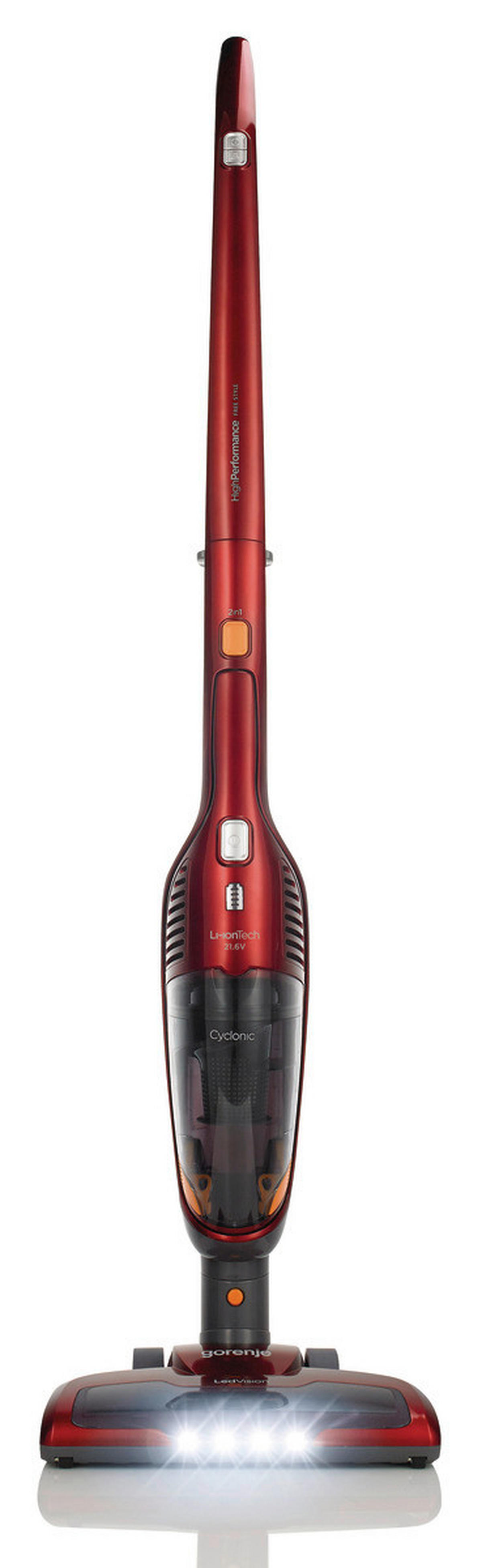 Gorenje Handstaubsauger SVC216FR rot B/H/T: ca. 26x118x17 cm Handstaubsauger SVC216FR - rot (26,00/118,00/17,00cm) - Gorenje