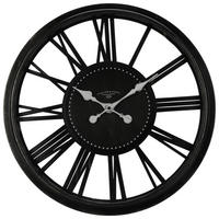 Wanduhr grau B/H/L: ca. 53x51,5x5,3 cm Wanduhr - schwarz/grau (5,30/53,00/51,50cm)