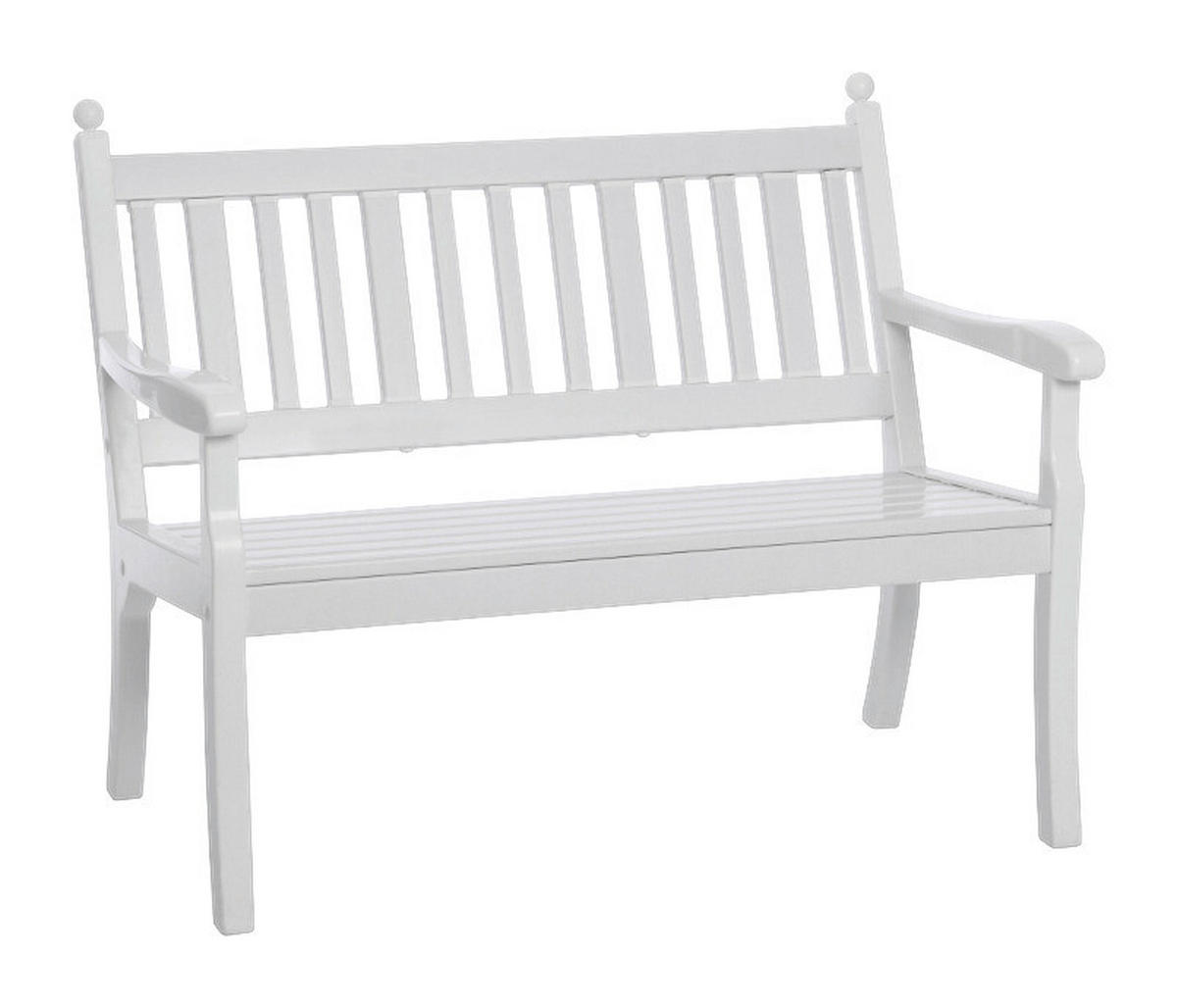 Blome Sitzbank Hohenzollern weiß Kunststoff B/H/L: ca. 69x88x115 cm Hohenzollern - weiß (115,00/69,00/88,00cm) - Blome