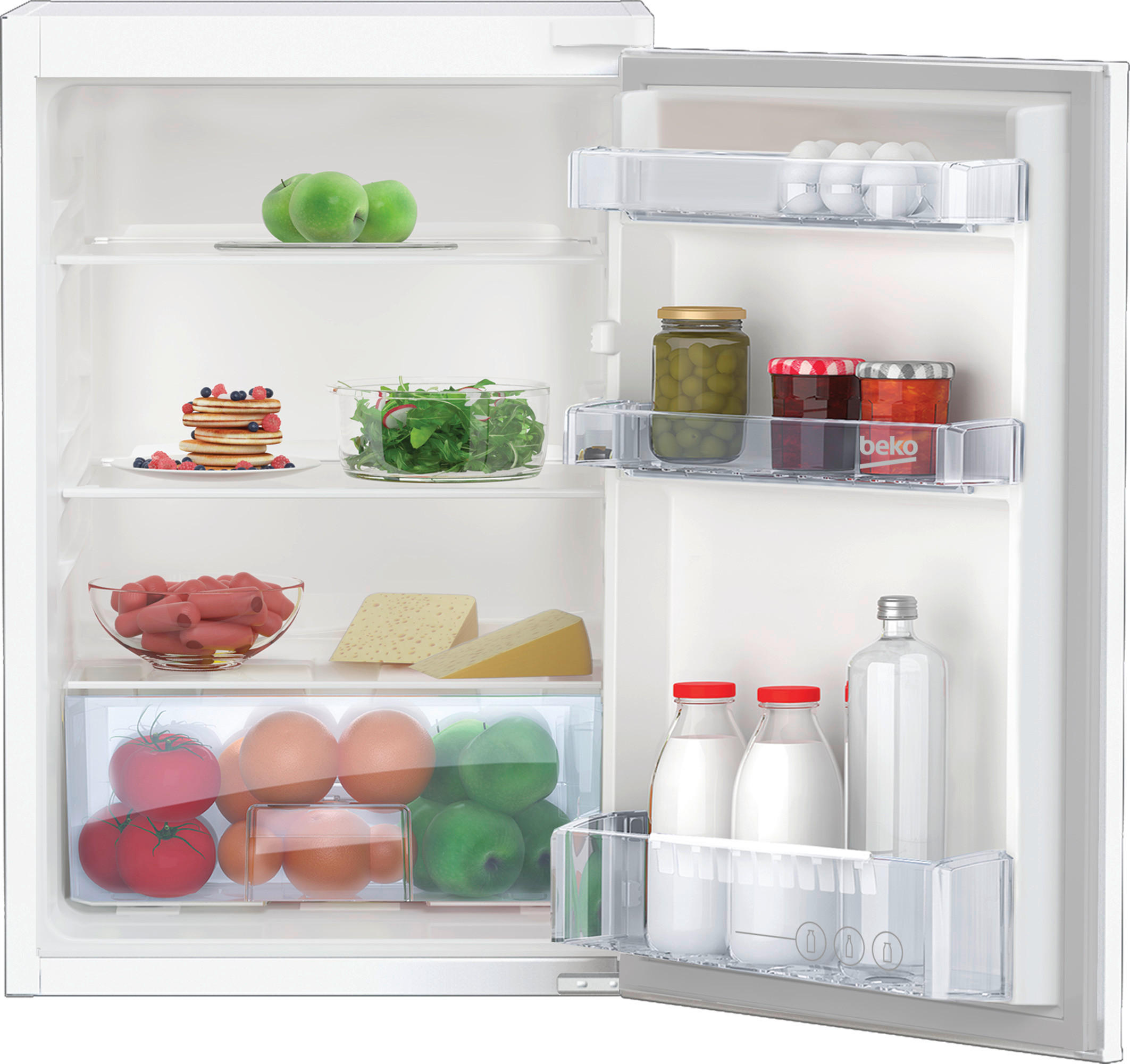 beko Einbaukühlschrank B1804N weiß B/H/T: ca. 54,5x86,6x54,5 cm B1804N - weiß (54,50/86,60/54,50cm) - Beko