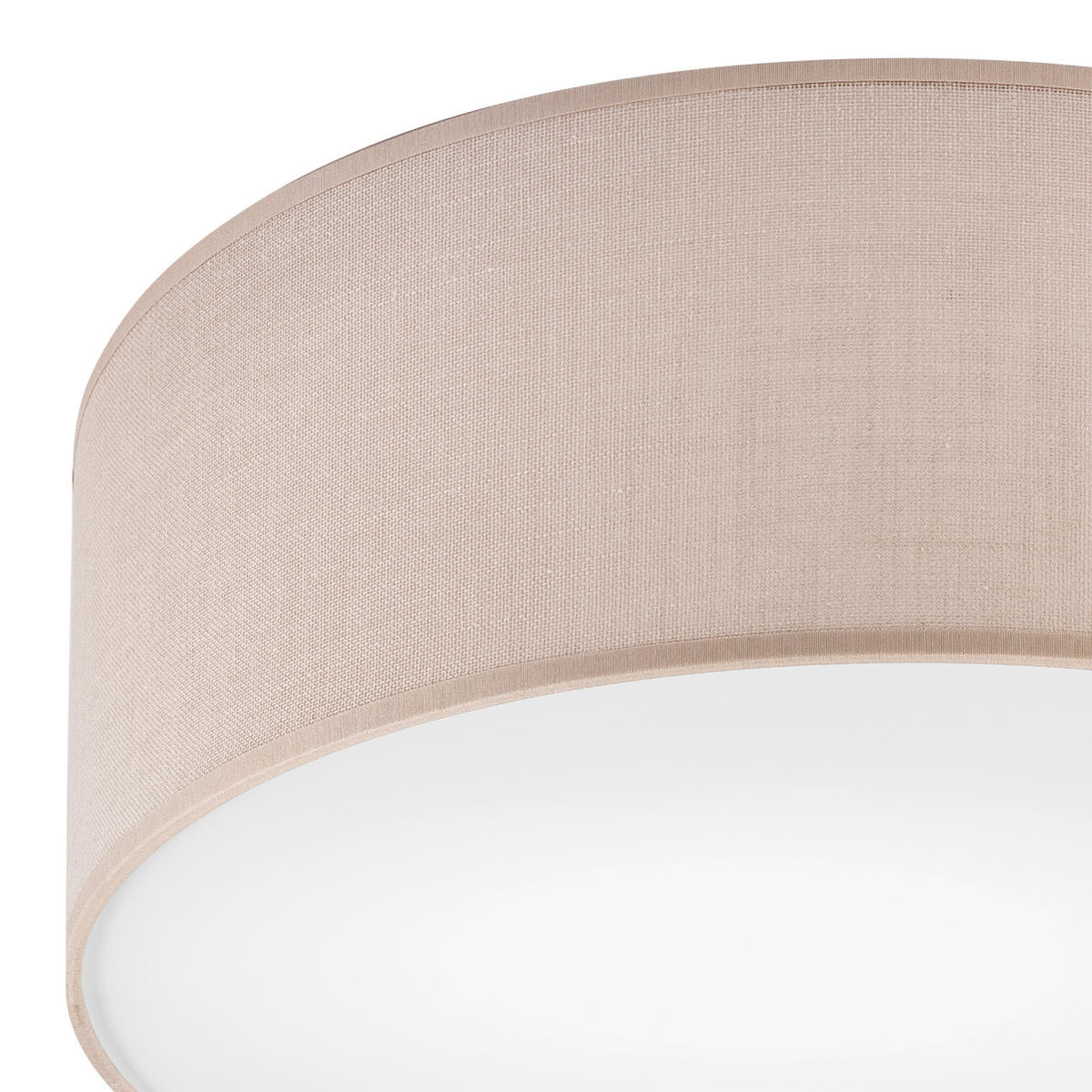 Lamkur Deckenleuchte VIVIAN 48413 beige PVC Textil Kunststoff H/L: ca. 13x35 cm E27 1 Brennstellen Vivian - beige (35,00cm) - Lamkur