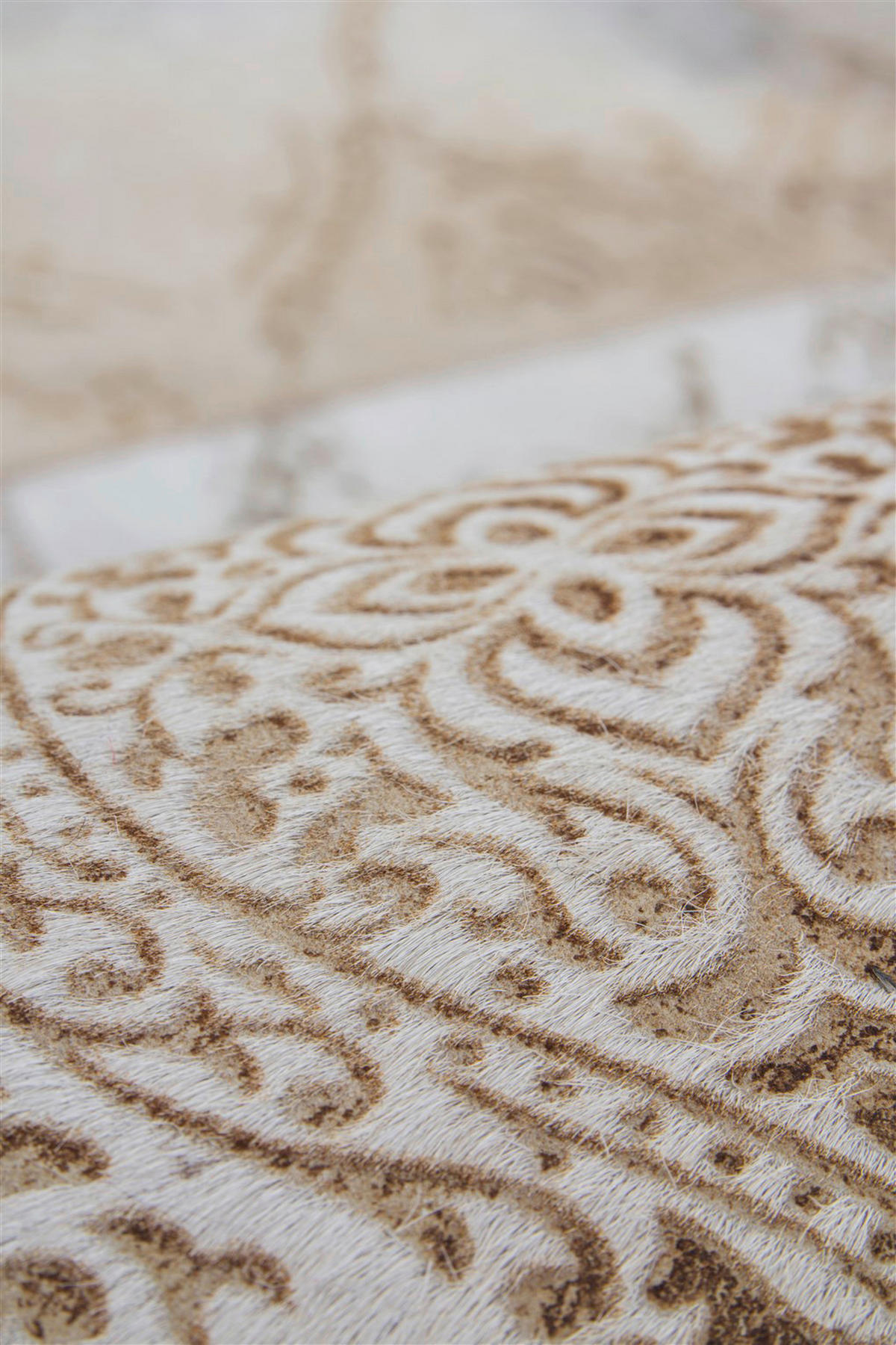 Kayoom Kurzflorteppich Cobra 343 beige B/L: ca. 75x140 cm Cobra 343 - beige (75,00/140,00cm) - Kayoom