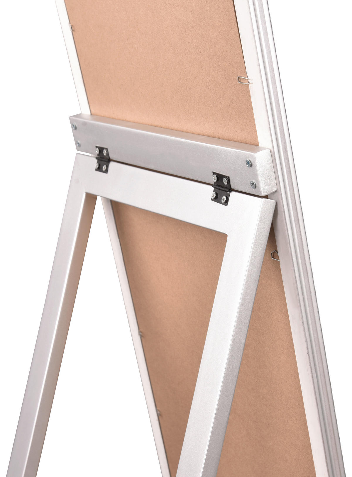 Standspiegel Loreley silber Optik B/H/T: ca. 34x160x4 cm Loreley - silber (34,00/160,00/4,00cm)