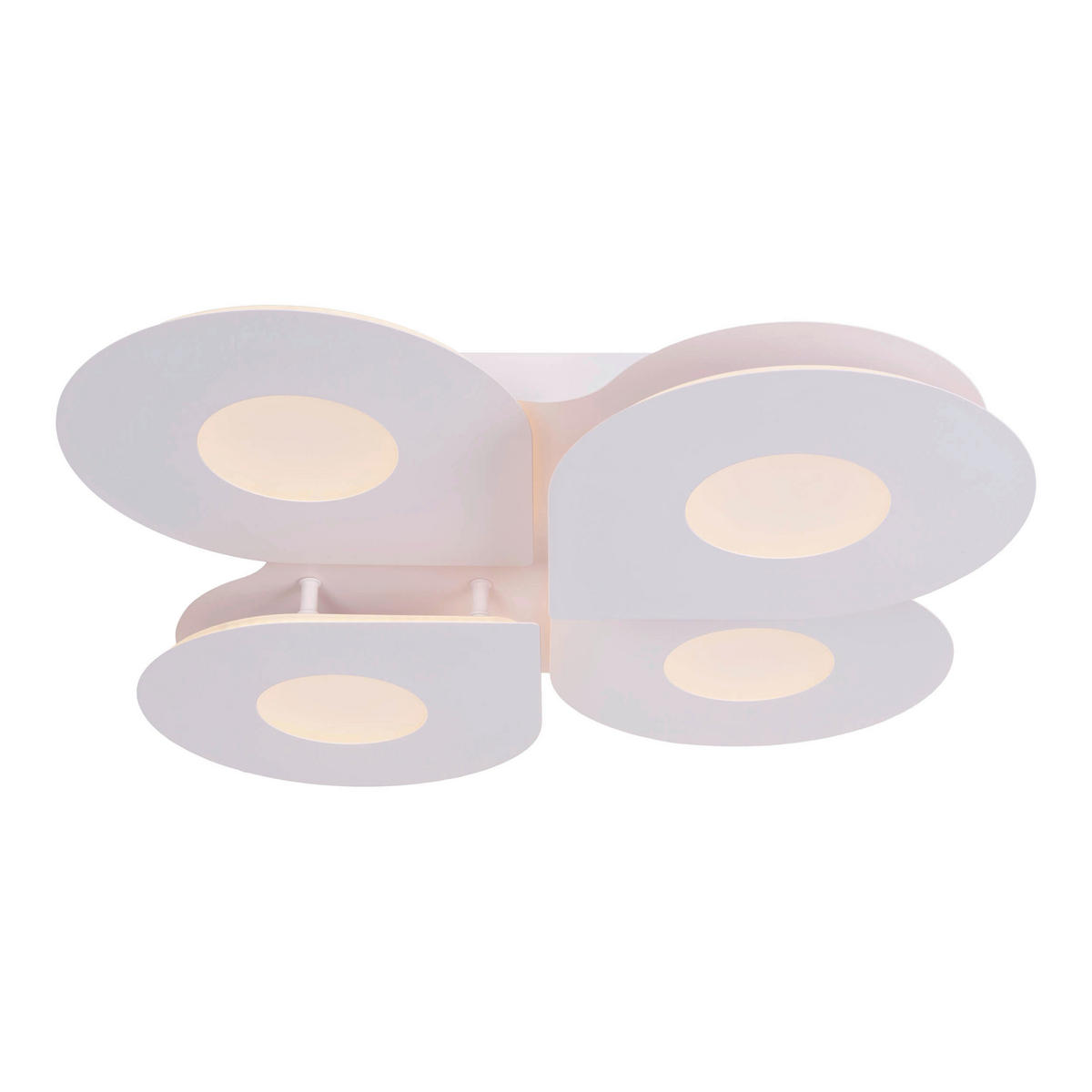 Näve Leuchten LED-Deckenleuchte weiß Metall Kunststoff B/H/T: ca. 50x8x50 cm SMILLA - weiß (50,00/8,00/50,00cm) - Näve Leuchten