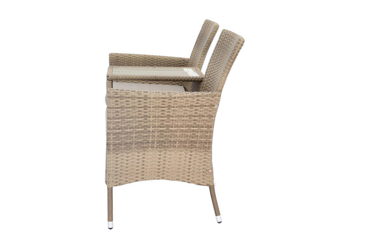 POCOline Gartenbank Love braun Stahl Love - braun/beige - POCOline