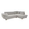Ecksofa Greige Microfaser B/H/T: ca. 346x90x221 cm Siero_Ecksofa - Eiche/Greige (346,00/90,00/221,00cm)