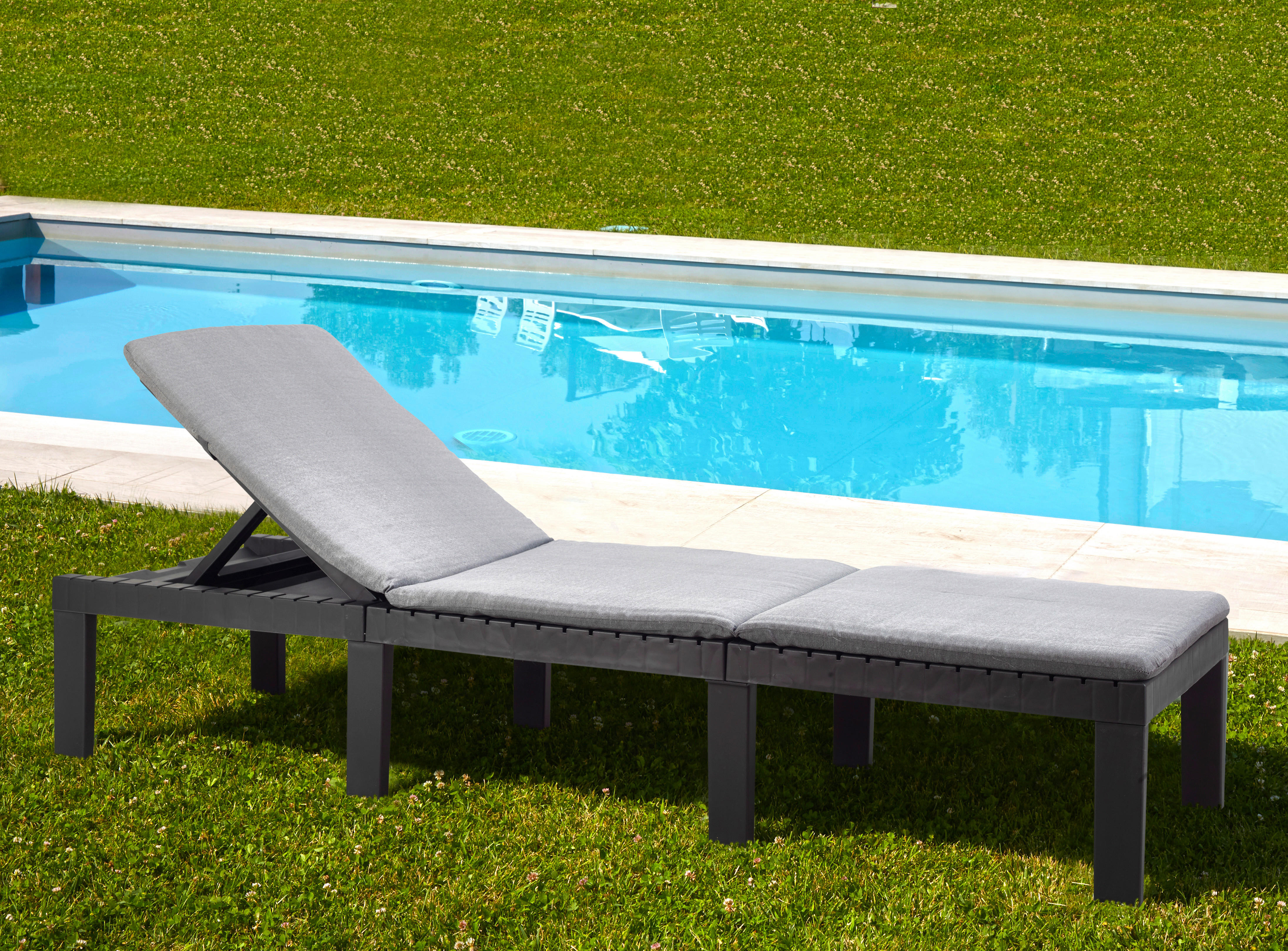 Thumbnail - ProGarden Gartenliege Haiti anthrazit Kunststoff