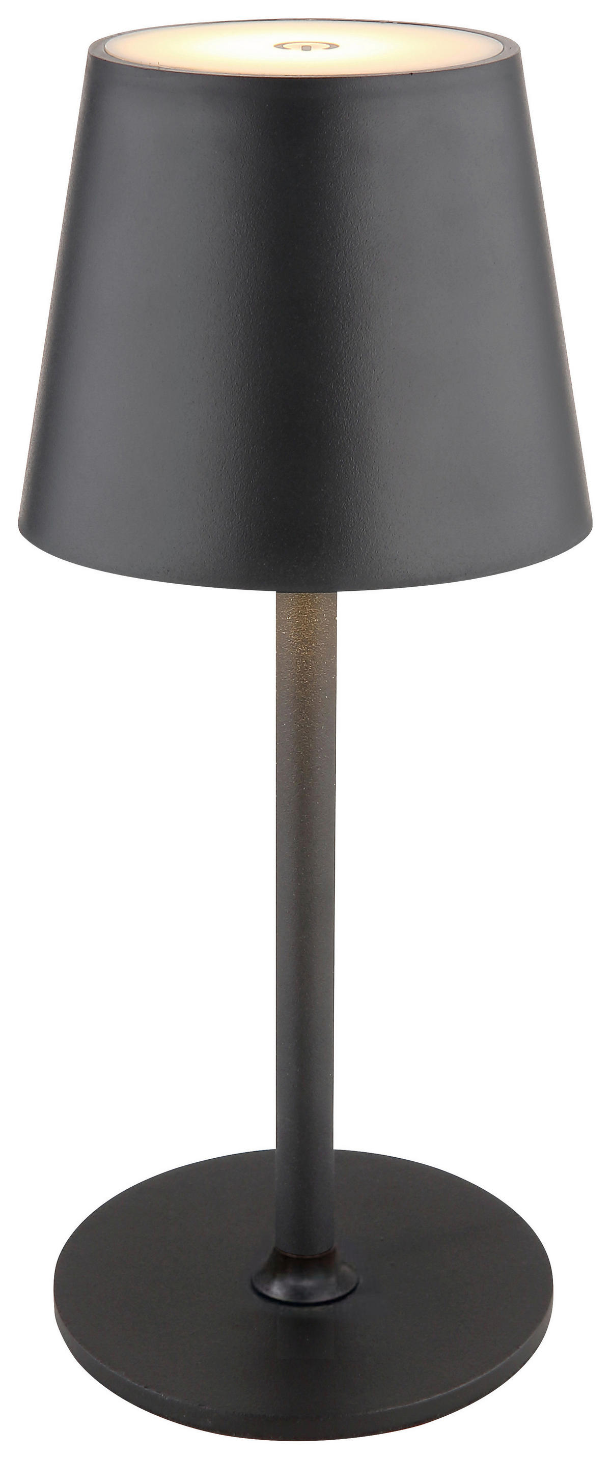 Tischleuchte schwarz H/D: ca. 36x10,6 cm Akku-Tischleuchte schwarz - schwarz (10,60/36,00cm) - GLOBO