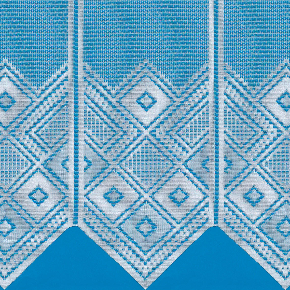 Scheibengardinen-Meterware weiß H: ca. 52 cm Scheibengardine Jacquard - weiß (52,00cm)