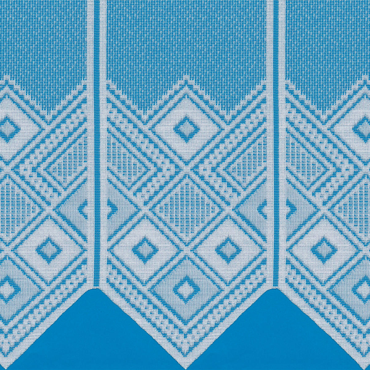 Scheibengardinen-Meterware weiß H: ca. 52 cm Scheibengardine Jacquard - weiß (52,00cm)
