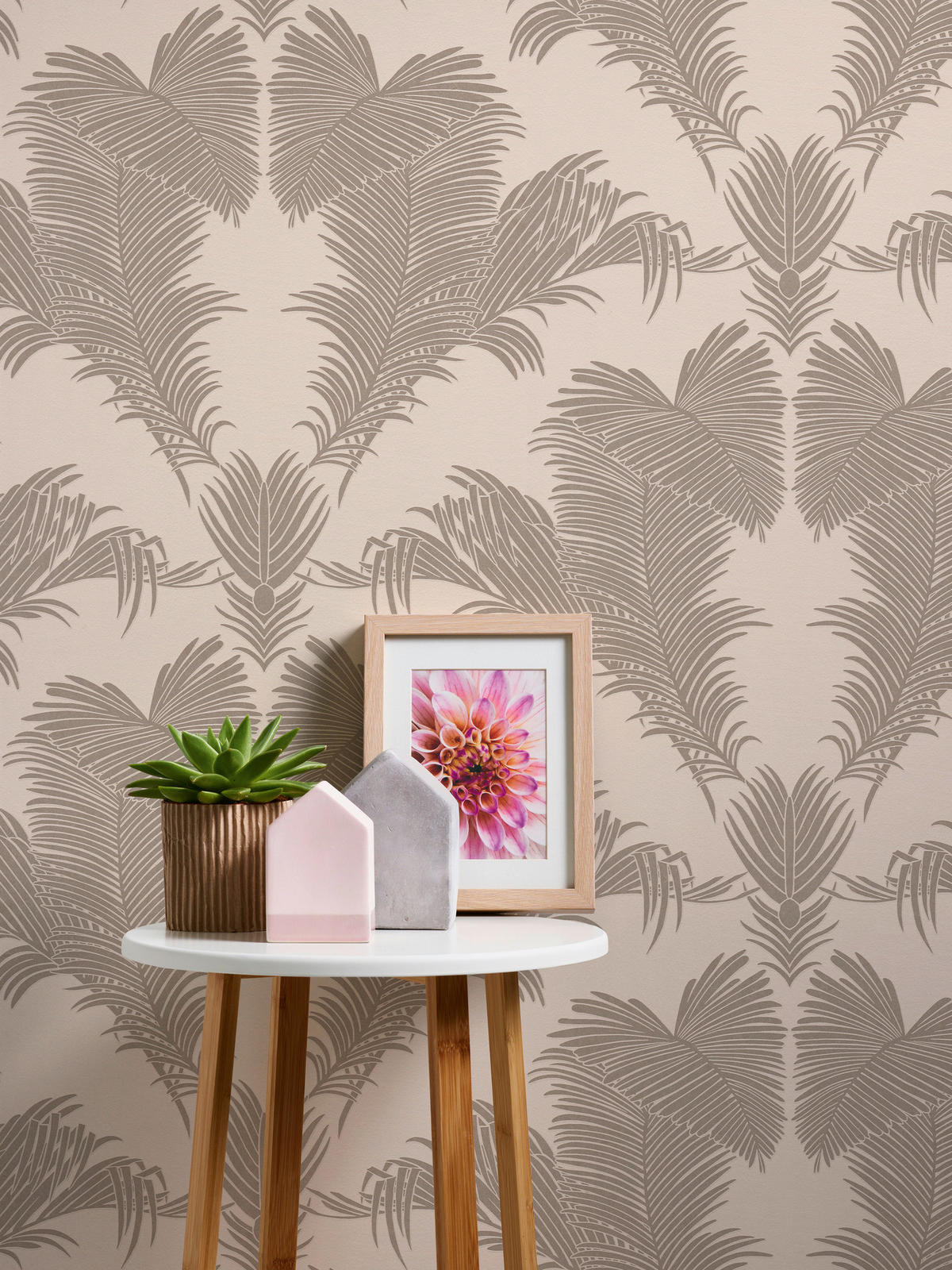 A.S.Creation Vliestapete Trendwall 2 Palmen beige B/L: ca. 53x1005 cm Trendwall 2 - beige (53,00/1005,00cm) - A.S.Creation