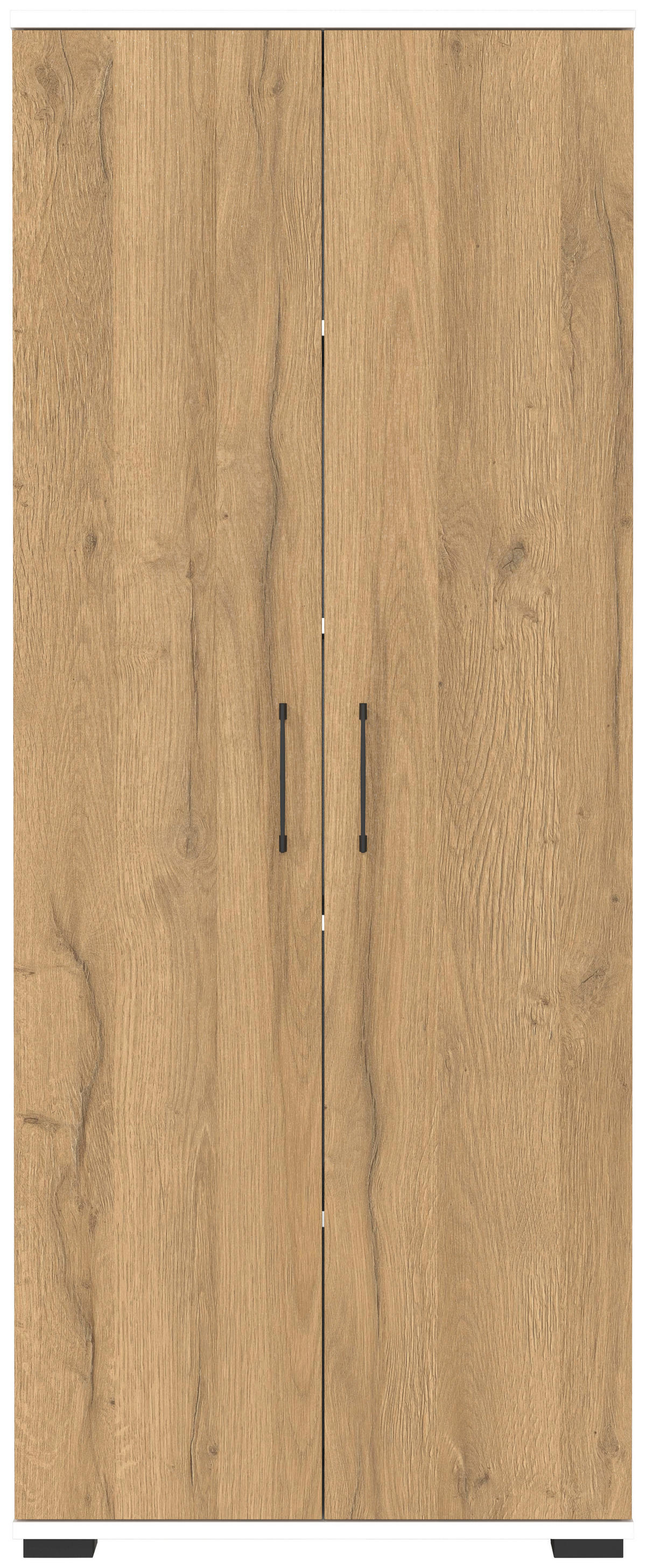 Aktenschrank 4250-559 Eiche Grand-Son Nachbildung weiß B/H/T: ca. 80x200x40 cm 4250-559 - Eiche/weiß (80,00/200,00/40,00cm) - Germania