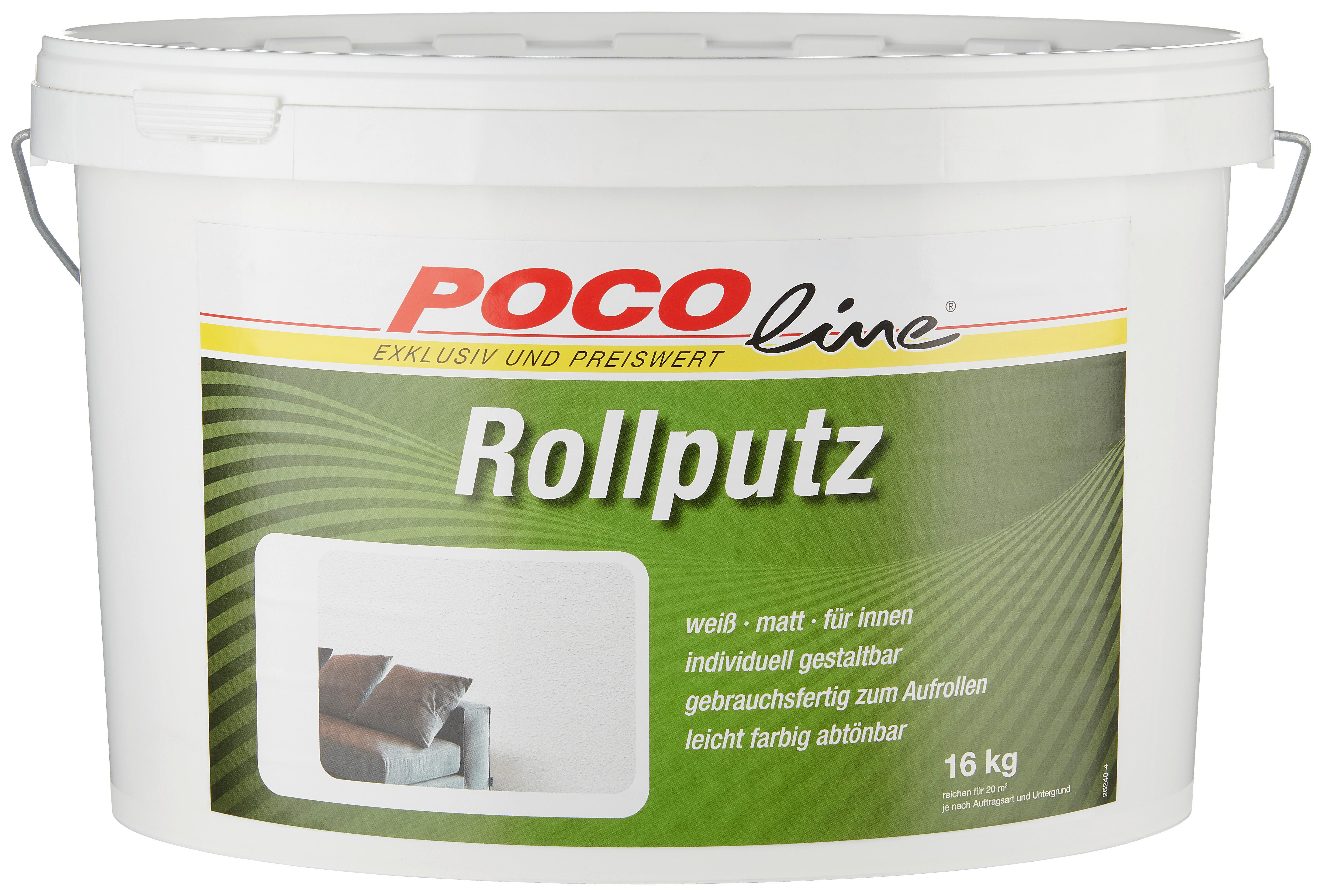 POCOline Rollputz weiß ca. 16 l Rollputz 16kg - weiß (16,00l) - POCOline