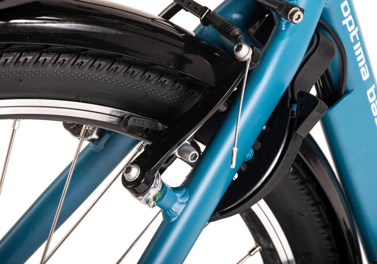 Hollandia City E-Bike Optima Basic KS189E 28 Zoll Rahmenhöhe 44 cm 7 Gänge türkis türkis ca. 250 W ca. 36 V ca. 28 Zoll Optima Basic - türkis - Hollandia