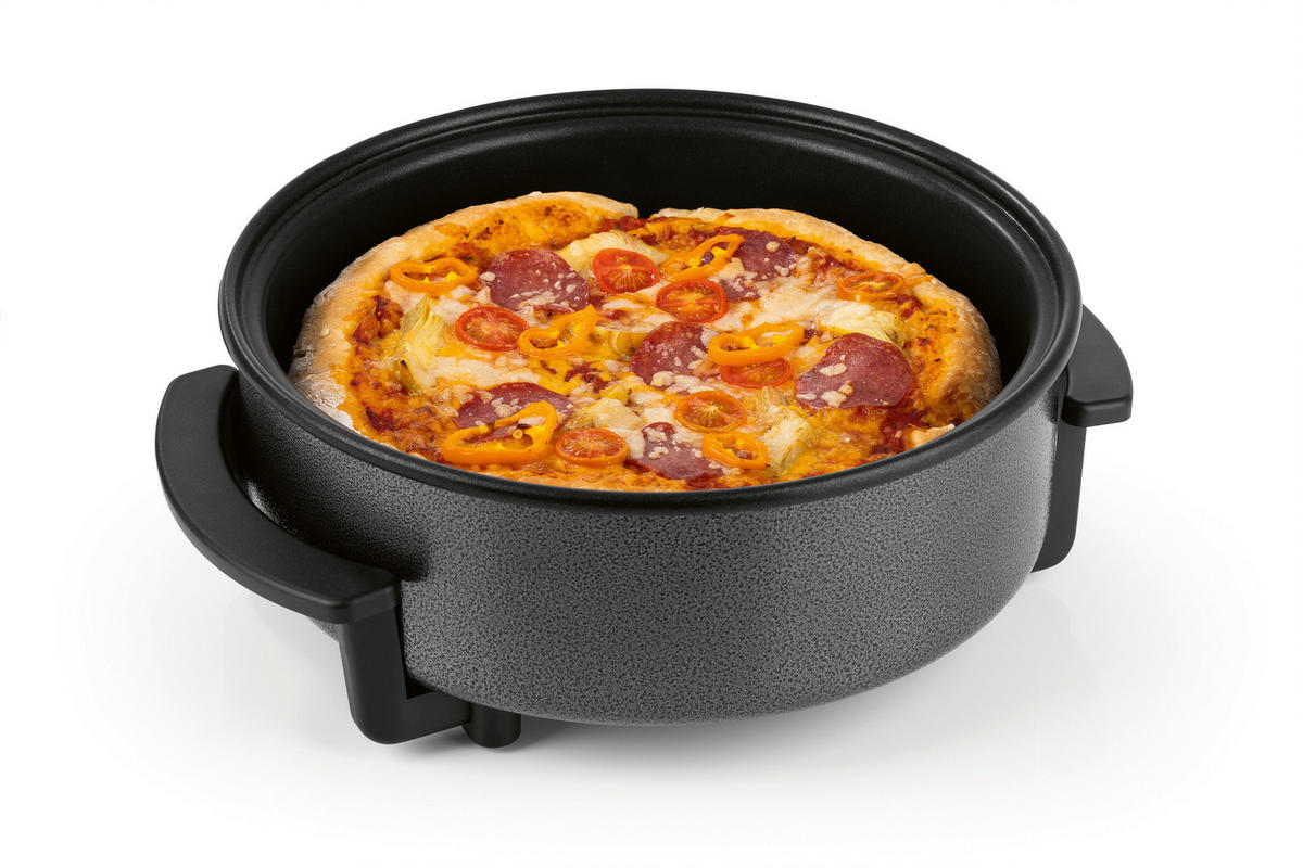 GOURMETmaxx Elektrische Party-Pfanne schwarz Edelstahl B/H/L: ca. 14,5x36x34,5 cm Elektrische_Party-Pfanne - schwarz (34,50/14,50/36,00cm) - GOURMETmaxx