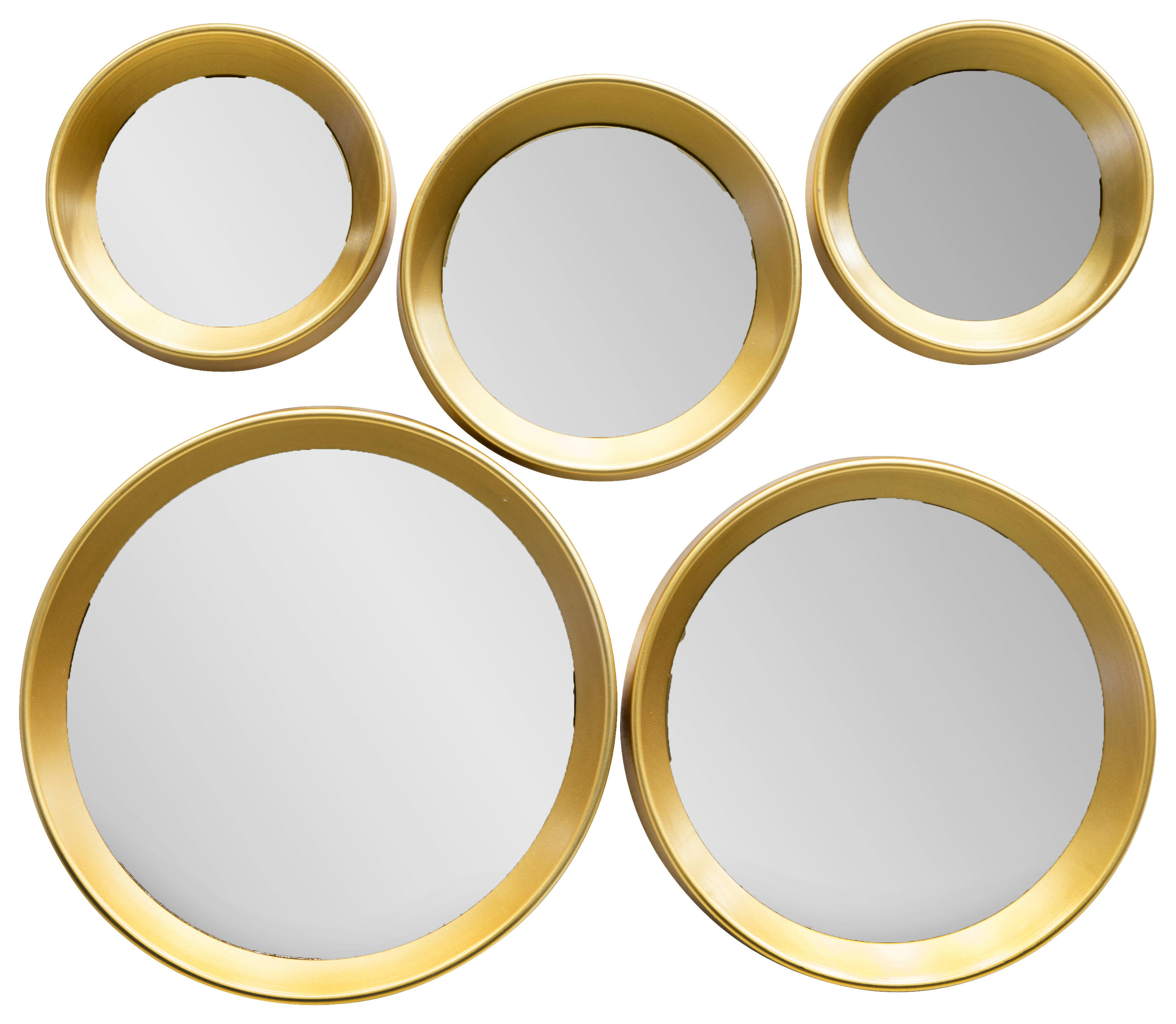 Wandspiegel-Set Marie gold Optik D: ca. 25 cm Marie - gold (25,00cm)