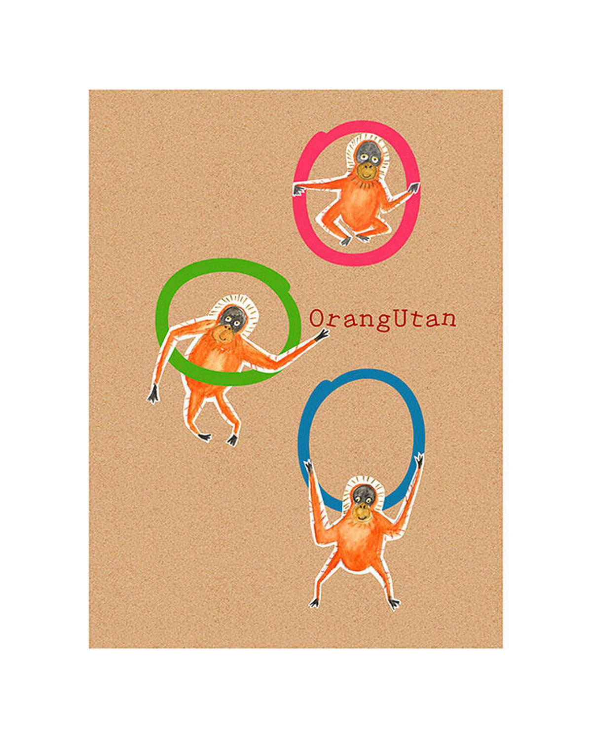 Komar Poster ABC Animal O Buchstaben B/L: ca. 40x50 cm ABC Animal O - (40,00/50,00cm) - Komar