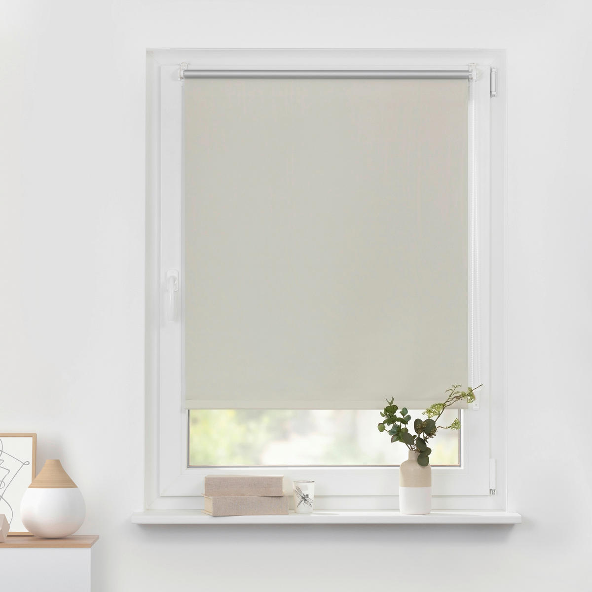 Thermo Klebe-/Klemmrollo Verdunklungsqualität creme B/L: ca. 90x150 cm Rollo_Thermo_VD_Klemmfix - creme (90,00/150,00cm) - LICHTBLICK