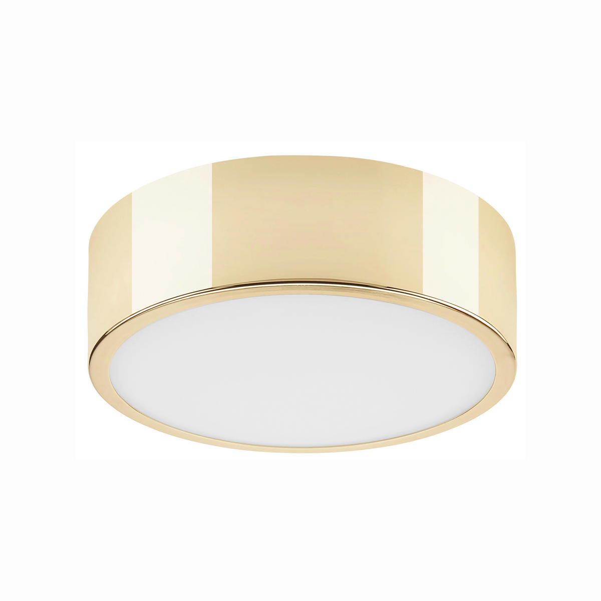 Lamkur Deckenleuchte DANTE 43883 gold Glas Stahl H/L: ca. 8x26 cm E27 1 Brennstellen Dante - gold (26,00cm) - Lamkur