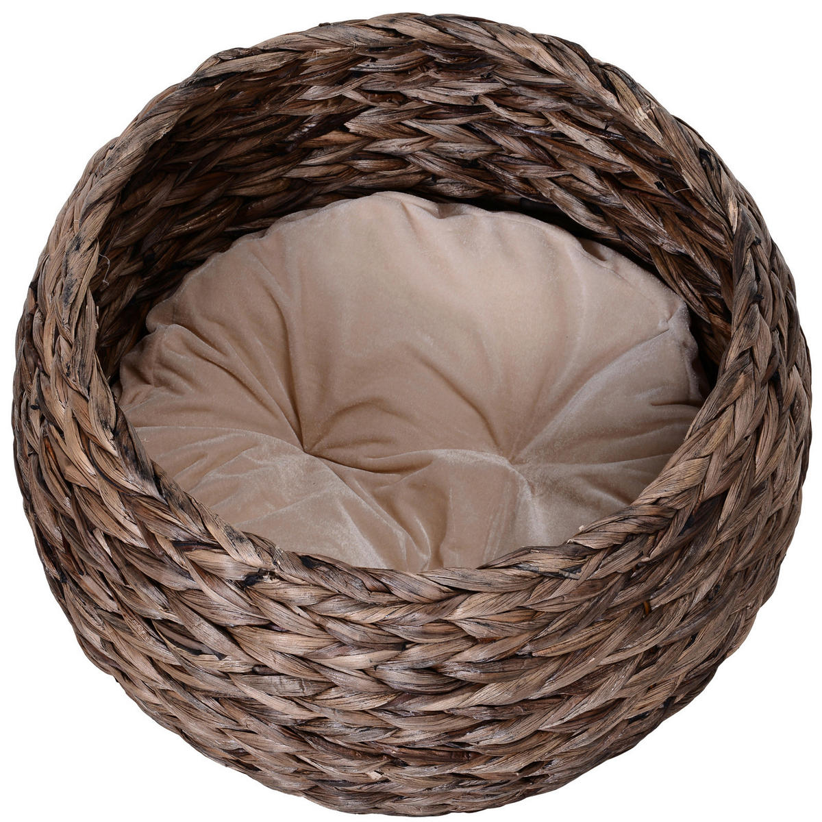PawHut Katzenhaus braun Eisen H/L: ca. 60x42 cm Katzenhaus - braun (42,00cm) - PawHut