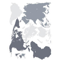 Komar Wandtattoo World  World B/L: ca. 50x70 cm World - (50,00/70,00cm) - Komar