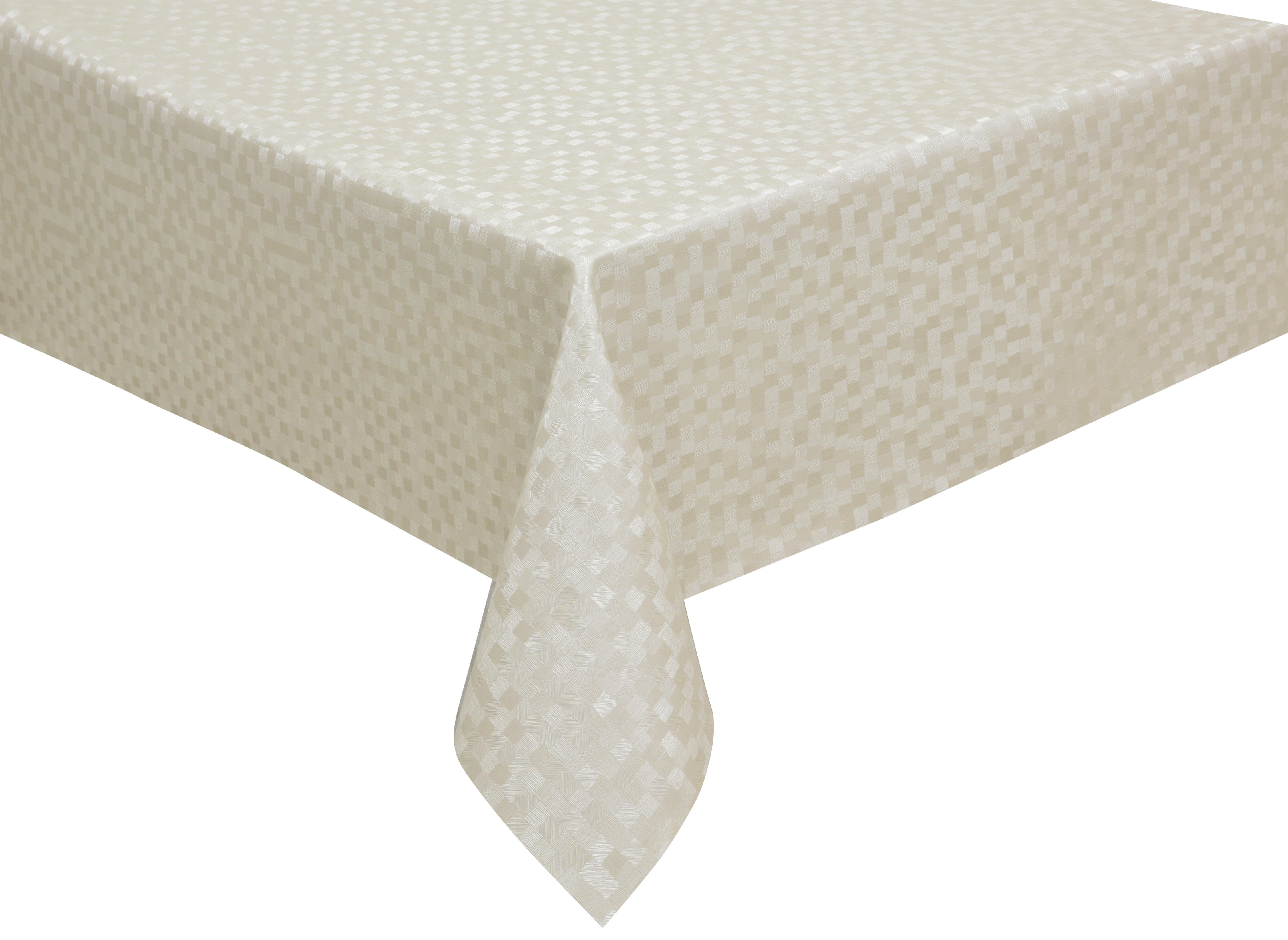 Abwaschbarer Tischbelag Dijon weiß B: ca. 140 cm Dijon - weiß (140,00cm)
